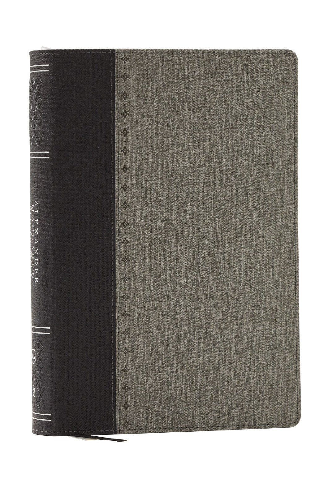 NKJV Alexander Maclaren Study Bible (Comfort Print)-Black/Gray Leathersoft                                              