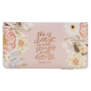 Checkbook/Wallet-Strength & Dignity Prov. 31:25-Pink                                                                    