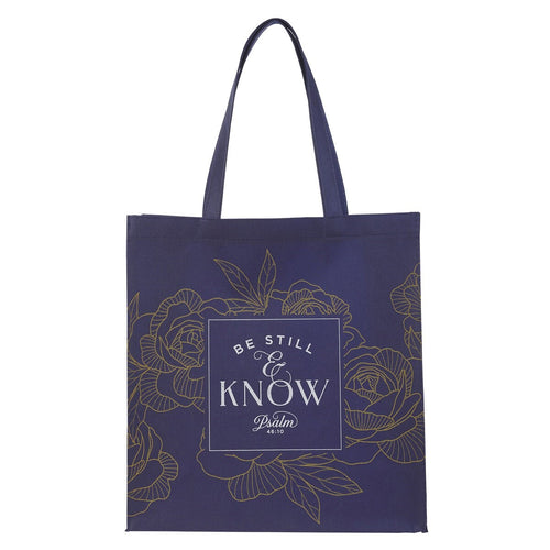 Tote-Be Still Ps. 46:10-Navy                                                                                            
