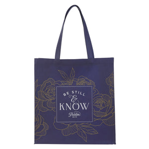 Tote-Be Still Ps. 46:10-Navy                                                                                            