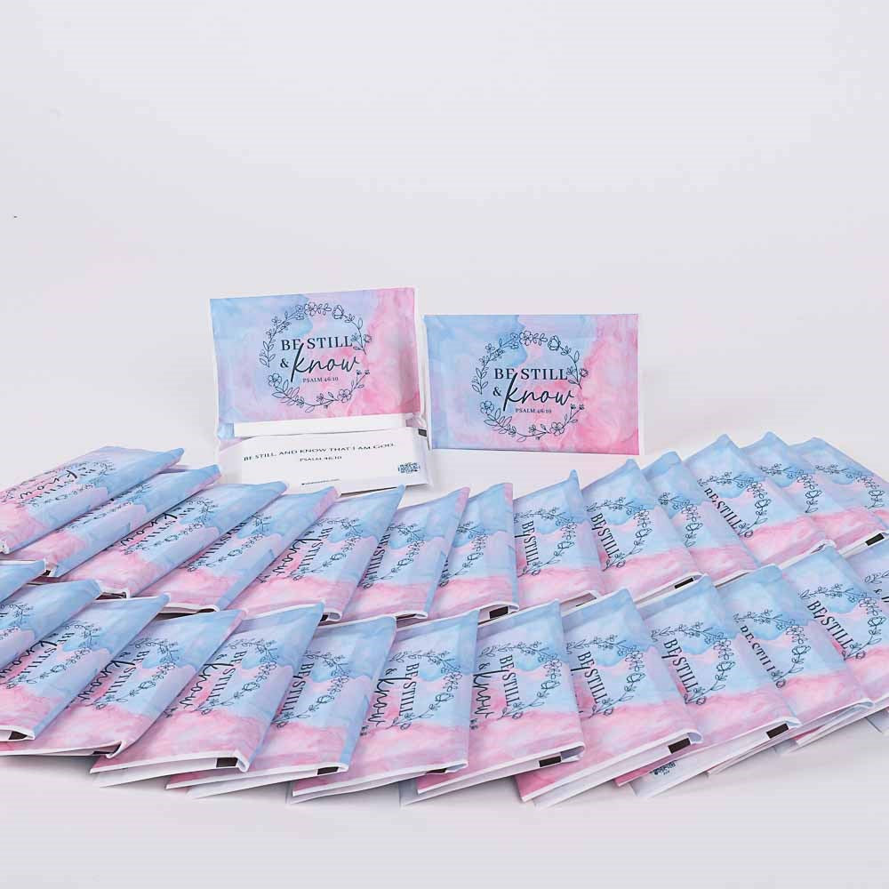 Tissue Pack-Pocket-Be Still And Know (Psalm 46:10) (30 Packs)                                                           
