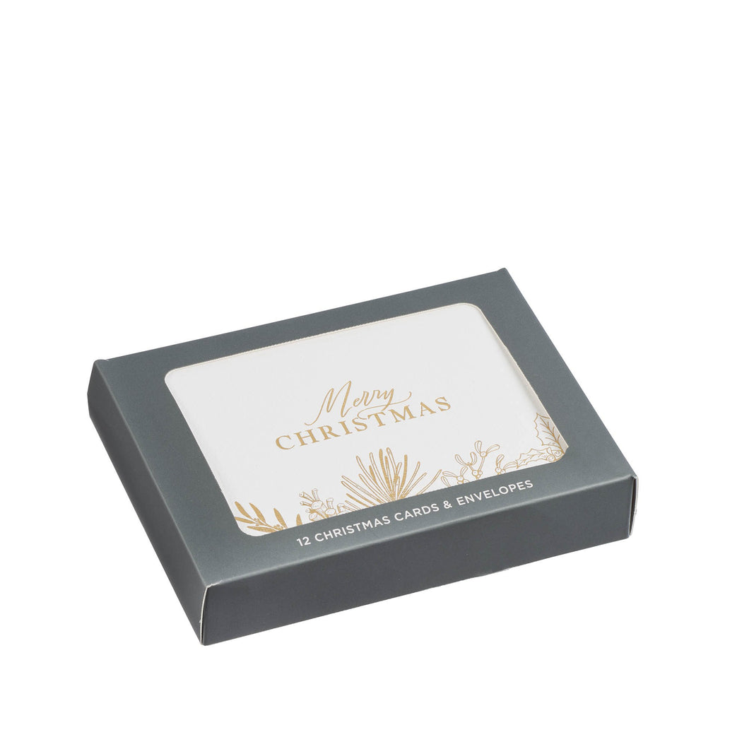 Boxed Cards-Merry Christmas Assorted (Box Of 12)                                                                        