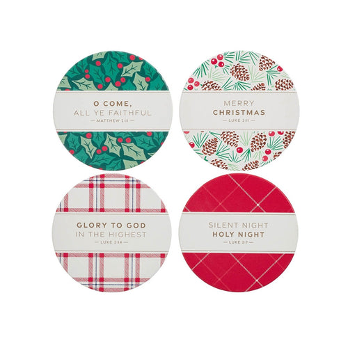 Coaster Set-Christmas Plaid (Set Of 4)                                                                                  
