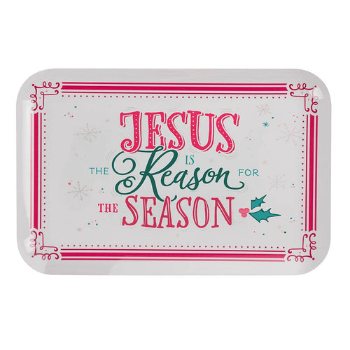 Tray-Melamine-Jesus Is The Reason w/ Gift Box (13.9 x 9.1)                                                              