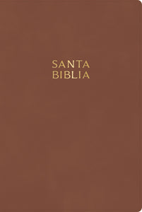 RVR 1960 Biblia Letra Gigante con Referencias (Giant Print Bible w/References)-Coffee Brown LeatherTouch                