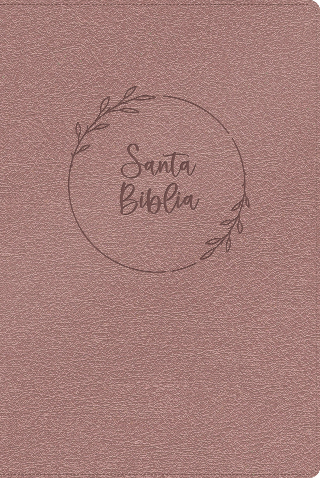 RVR 1960 Biblia Letra Gigante con Referencias (Giant Print Bible w/References)-Pearl Pink LeatherTouch                  