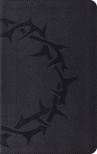 ESV Thinline Bible (RL)-Charcoal  Crown Design TruTone                                                                  
