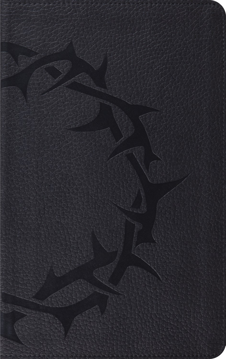 ESV Thinline Bible (RL)-Charcoal  Crown Design TruTone                                                                  