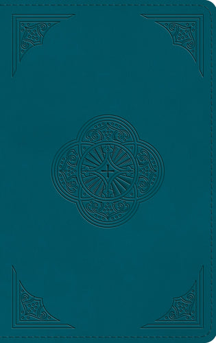 ESV Thinline Bible (RL)-Deep Teal  Rotunda Design TruTone                                                               