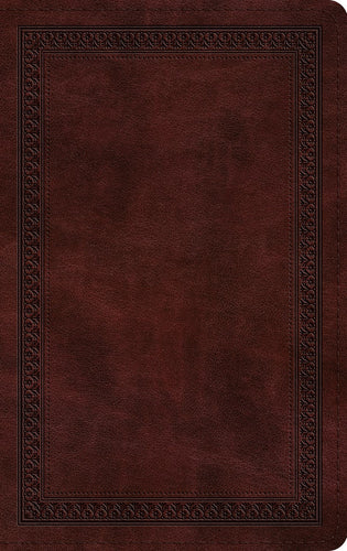 ESV Thinline Bible (RL)-Mahogany  Border Design TruTone                                                                 