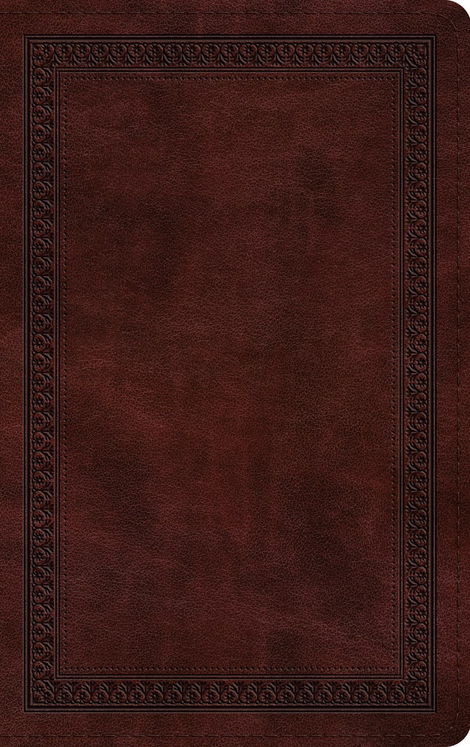 ESV Thinline Bible (RL)-Mahogany  Border Design TruTone                                                                 