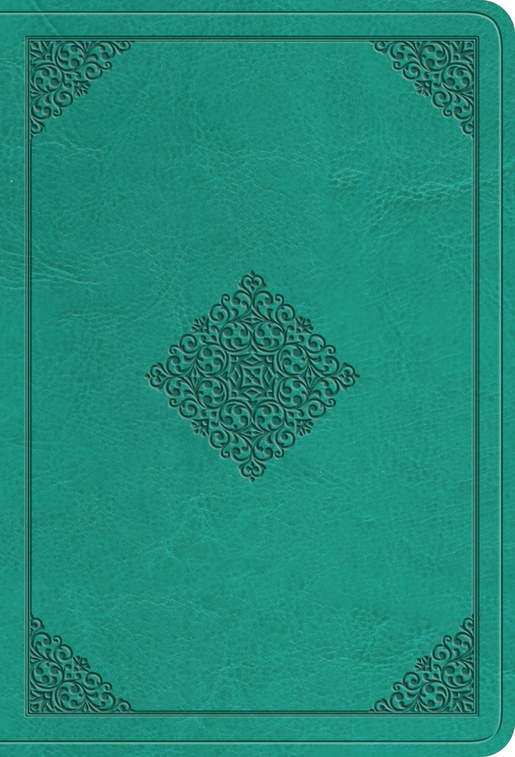 ESV Value Large Print Compact Bible-Teal  Ornament Design TruTone                                                       