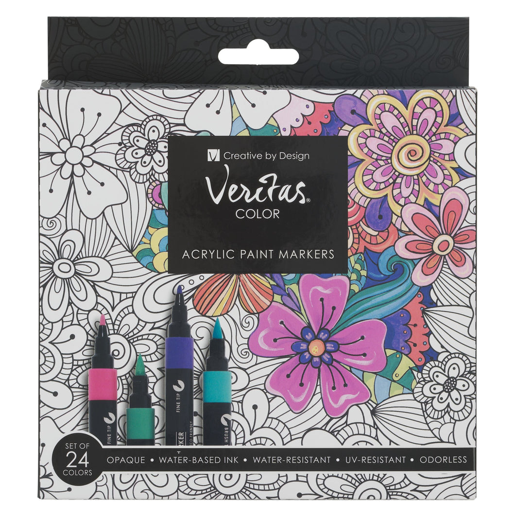 Pen Set-Acrylic Paint (Pack Of 24)                                                                                      