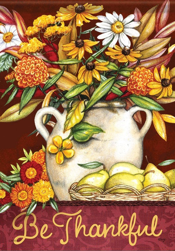 Flag-Garden-Durasoft-Floral Ceramic Jar (12.5