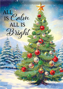 Flag-Garden-Durasoft-All Is Bright (12.5" x 18")                                                                        