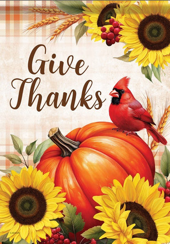 Flag-Garden-Durasoft-Give Thanks Pumpkin (12.5