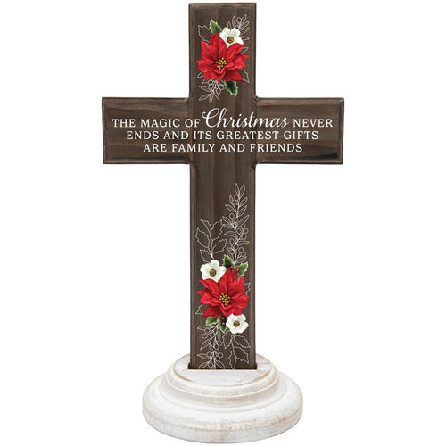 Pedestal Cross-Magic Of Christmas (12.5