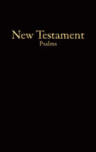 KJV Economy New Testament w/Psalms-Black Imitation Leather