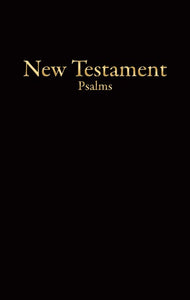 KJV Economy New Testament w/Psalms-Black Imitation Leather