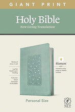 NLT Personal Size Giant Print Bible/Filament Enabled-Teal Floral Frame LeatherLike