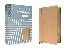 NIV Student Bible/Personal Size (Comfort Print)-Tan Leathersoft