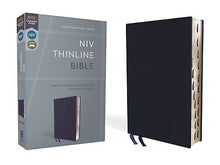 NIV Thinline Bible (Comfort Print)-Navy Bonded Leather Indexed