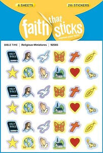Sticker-Religious Miniatures (6 Sheets) (Faith That Sticks)