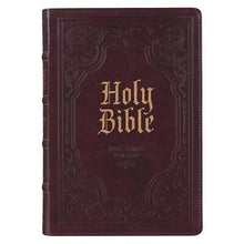 KJV Giant Print Bible (Full-Size)-Dark Brown Faux Leather Indexed