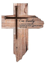 Wall Cross-Our Family (Rustic) (7 x 9.75)