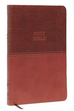 KJV Value Thinline Bible (Comfort Print)-Brown Leathersoft