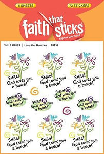Sticker-Love You Bunches (6 Sheets) (Faith That Sticks)