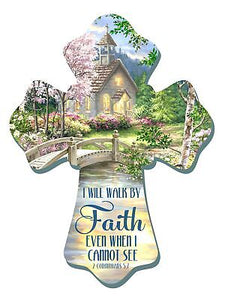 Wall Cross-Walk By Faith (6" x 8")