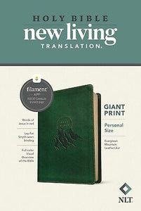 NLT Personal Size Giant Print Bible/Filament Enabled Edition-Evergreen Mountain LeatherLike