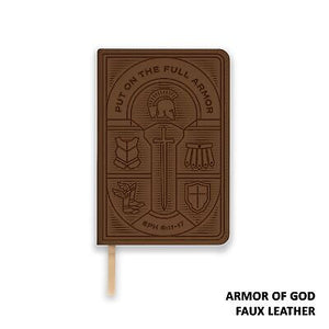 LSB Legacy Standard Bible/Compact Edition-Brown Armor Of God Paste-Down Faux Leather