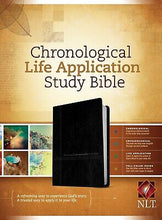 NLT Chronological Life Application Study Bible-Black/Onyx TuTone