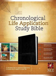 NLT Chronological Life Application Study Bible-Black/Onyx TuTone