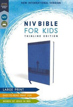 NIV Bible For Kids (Comfort Print)/Large Print-Blue Leathersoft