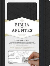 RVR 1960 Notetaking Bible (Biblia de Apunte)-Black LeatherTouch