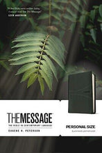 The Message/Personal Size Bible (Numbered Edition)-Black Wave LeatherLook