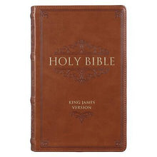KJV Giant Print Bible-Brown Faux Leather Indexed