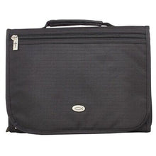 Bible Cover-Three Fold Polyester Organizer-Black-LRG