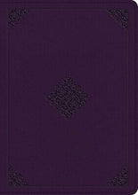 ESV Single Column Journaling Bible/Large Print-Lavender Ornament Design TruTone