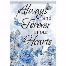 Flag-Garden-Always In Our Hearts (12.5" x 18")