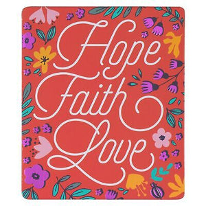 Magnet-Pink Floral Hope Faith Love