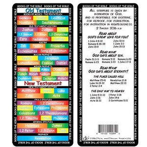 Bookmark-Books Of The Bible (KJV) (Pack Of 12)