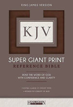 KJV Super Giant Print Reference Bible-Brown Flexisoft