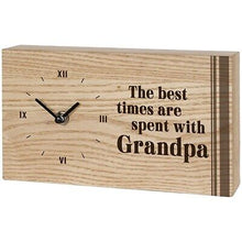 Desk Clock-Best Times/Grandpa (9" x 5" x 1.5")