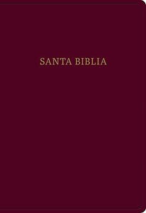 RVR 1960 Super Giant Print Reference Bible (Biblia Letra Super Gigante con Refer)-Burgundy Imitation Leather Index