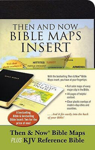 KJV Thinline Reference Bible w/Then & Now Bible Maps Insert-Black Imitation Leather