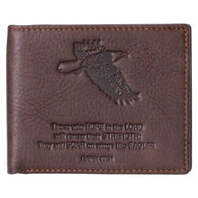 Wallet-Genuine Leather-Wings Like Eagles-Brown